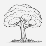 Simple Earth Day Tree Coloring Pages 3
