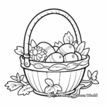 Simple Easter Basket Coloring Pages for Toddlers 4
