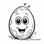 Simple Easter Egg Coloring Pages for Children 4
