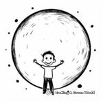 Simple Full Moon Coloring Pages for Kids 4