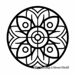 Simple Geometric Mandala Coloring Pages 4