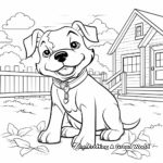Simple Georgia Bulldog Coloring Pages for Children 2