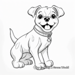 Simple Georgia Bulldog Coloring Pages for Children 3