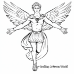 Simple Hermes Messenger of Gods Coloring Pages 2
