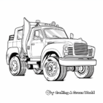 Simple Kid-Friendly Tow Truck Coloring Pages 2