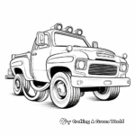 Simple Kid-Friendly Tow Truck Coloring Pages 3