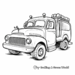 Simple Kid-Friendly Tow Truck Coloring Pages 4