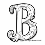 Simple Letter 'B' Coloring Pages for Toddlers 2