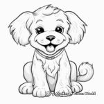 Simple Maltipoo Coloring Pages for Children 2