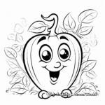 Simple Pepper Coloring Pages for Children 3
