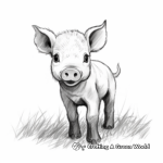Simple Piglet Coloring Pages for Toddlers 2