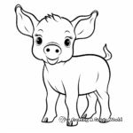 Simple Piglet Coloring Pages for Toddlers 3