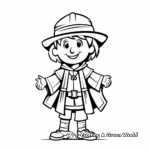 Simple Pilgrim Coloring Pages for Young Children 3