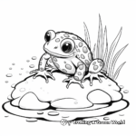 Simple Poison Dart Frog Coloring Pages for Children 2