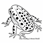 Simple Poison Dart Frog Coloring Pages for Children 3