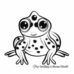 Simple Poison Dart Frog Coloring Pages for Children 4