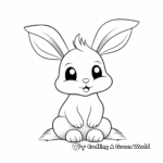 Simple Rabbit Coloring Pages for Beginners 3