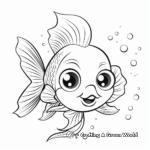 Simple Rainbow Fish Coloring Sheets for Beginners 4