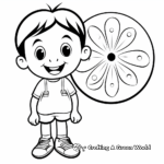 Simple Sand Dollar Coloring Pages for Children 2