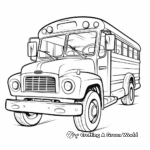 Simple School Bus Coloring Pages for Toddlers 1
