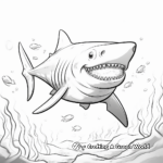 Simple Shark Coloring Pages for Kids 3