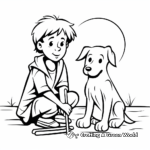 Simple Shepherd Coloring Pages for Kids 4