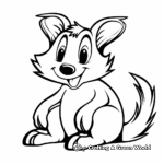 Simple Skunk Coloring Pages for Toddlers 2