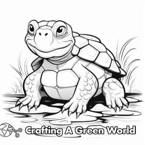 Snapping Turtle Coloring Pages - Free &amp; Printable!