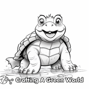 Snapping Turtle Coloring Pages - Free &amp; Printable!