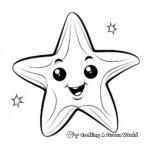 Simple Starfish Coloring Pages for Children 4