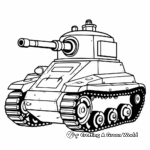 Simple Tank Coloring Pages for Beginners 4