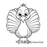 Simple Thanksgiving Turkey Coloring Pages 3
