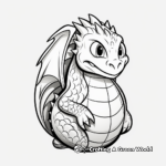 Simple toddler-friendly Dragon Egg Coloring Pages 3