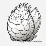Simple toddler-friendly Dragon Egg Coloring Pages 4