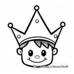 Simple Toddler's Crown Coloring Pages 1