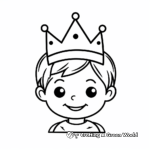 Simple Toddler's Crown Coloring Pages 2