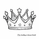 Simple Toddler's Crown Coloring Pages 3