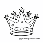 Simple Toddler's Crown Coloring Pages 4