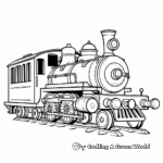 Simple Toy Train Coloring Pages for Kids 4