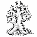 Simple Tree Boa Coloring Pages for Kids 2