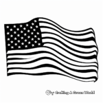 Simple USA Flag Coloring Pages for Beginners 1
