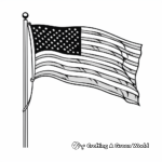 Simple USA Flag Coloring Pages for Beginners 2
