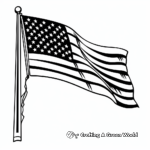 Simple USA Flag Coloring Pages for Beginners 4