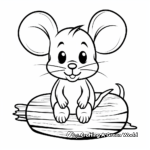 Simple Wood Mouse Coloring Pages for Children 4