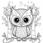 Simple Woodland Creatures Coloring Sheets for Children 1