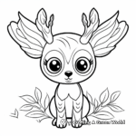Simple Woodland Creatures Coloring Sheets for Children 3