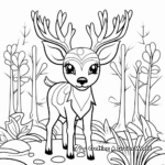 Simple Woodland Creatures Coloring Sheets for Children 4
