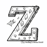 Simple Zig-Zag Letter Z Coloring Pages 1