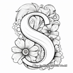 Simply Elegant Letter S Coloring Pages 2