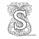 Simply Elegant Letter S Coloring Pages 3